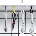 20 Stück drehbare Haken für Wand, Schrank, Tür, Kleiderhaken, Decke, Klebehaken, Coat Hook