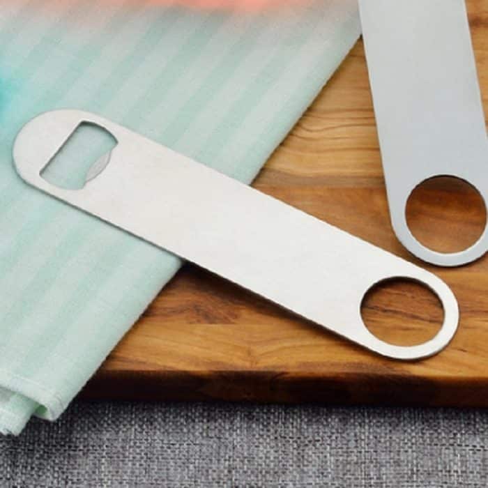 2 STÜCKE Edelstahl Flaschenöffner Kreativer Mehrzweck Bier Soda Deckelöffner – Bild 3