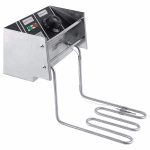 Desktop-Verdickung elektrische Fritteuse gebratene Hähnchenschenkel Pommes frites Edelstahl elektrische Fritteuse mit Korb, Desktop Electric Fryer – Bild 4