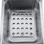 Desktop-Verdickung elektrische Fritteuse gebratene Hähnchenschenkel Pommes frites Edelstahl elektrische Fritteuse mit Korb, Desktop Electric Fryer – Bild 5