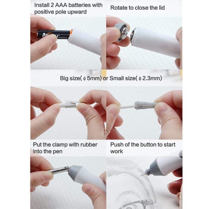 TC8302 Skizze, Zeichnung, automatischer Bleistift, elektrischer Radiergummi, Kunstbedarf, Schreibwaren für Studenten, TC8302 – Bild 10