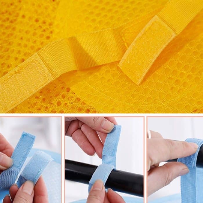 Faltbarer und belüfteter Aufbewahrungs- und Trockenkorb für Spielzeug mit vier Boxen – Bild 8