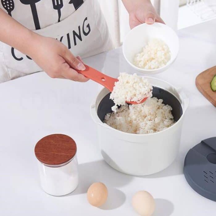 Küchengeschirr, Mikrowelle, Utensilien, Reiskocher, Heizung, Dampfgarer, gedämpfter Reiskasten – Bild 4