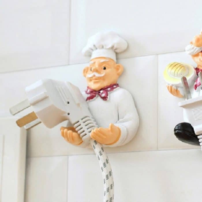 Niedlicher selbstklebender Wandstecker aus Kunstharz, Haken für die Küche – Bild 7