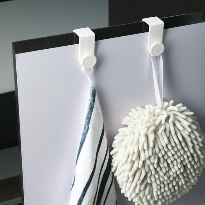 10 Stück / 5 Sets Kunststoffhaken für die Tür von Haushaltsschränken, Plastic Hook – Bild 7