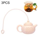 3 PCS Kreative Silikon Teebeutel Teekanne Form Tee Filter Sicher Reinigen Infuser