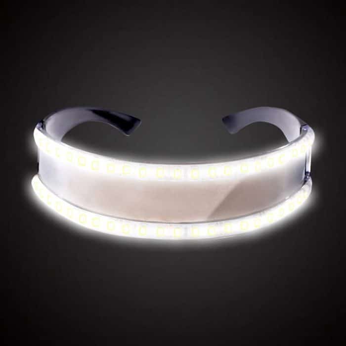 LED-Brille, leuchtende Party, klassisches Spielzeug für Tanz, DJ, Party, Maske, Kostüme, Requisiten, Handschuhe, White illuminating, Red glow, Blue glow, Green glow – Bild 1