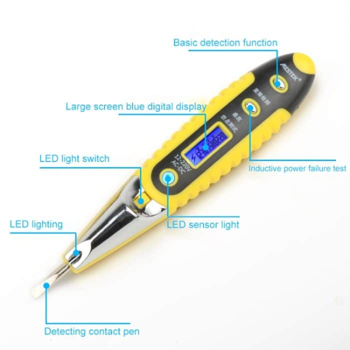 Steckdose Wand Wechselstrom Steckdose Spannungsdetektor Sensor Tester Elektrischer Teststift LED Lichtspannungsanzeige – Bild 3