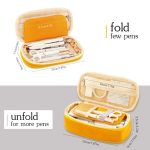 Einfache Grundschul-Junior-Highschool-Studenten-Brieftasche, flexibles Federmäppchen, großes Fassungsvermögen, Netz-Federmäppchen – Bild 3