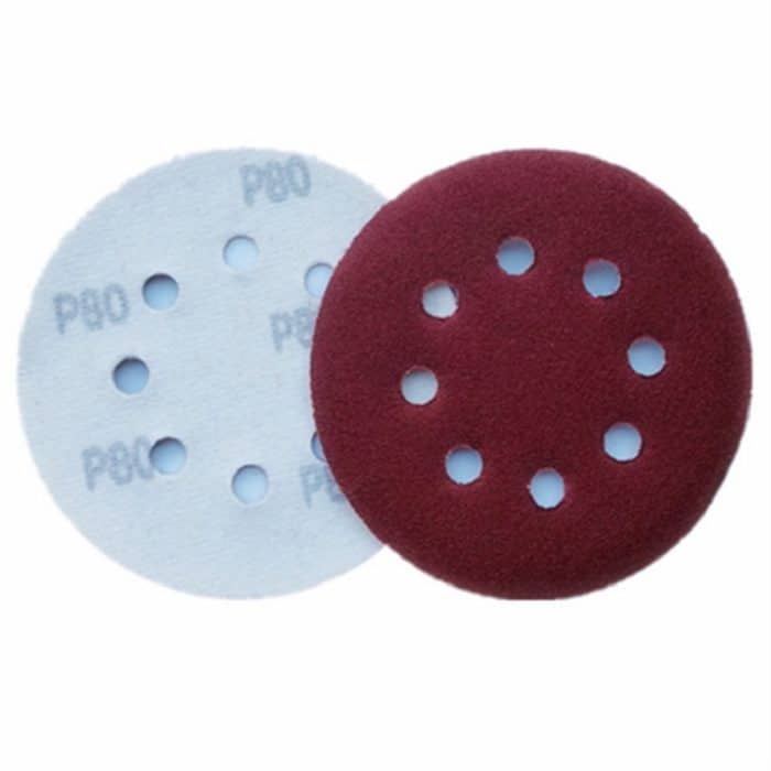 100 Stück 125 mm Beflockungsschleifpapier 5 Zoll 8-Loch-Scheibenschleifpapier selbstklebendes Schleifpapier, 40 Mesh, 60 Mesh, 80 Mesh, 100 Mesh, 120 Mesh, 150 Mesh, 180 Mesh, 240 Mesh, 320 Mesh, 400 Mesh, 600 Mesh, 800 Mesh, 1000 Mesh, 1200 Mesh... – Bild 3