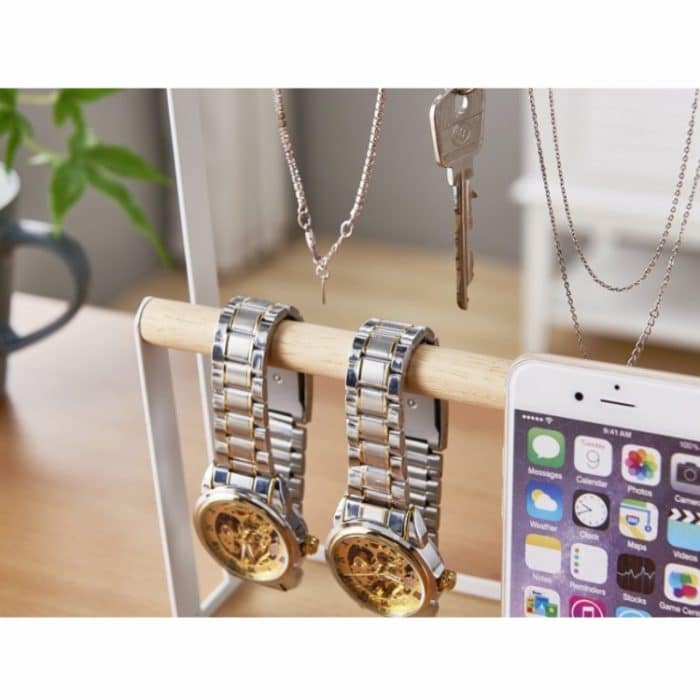 Haken Schmuck Rack Handy Schmuck Gläser Desktop Zwei-schicht Display Rack, Jewelry Rack – Bild 5