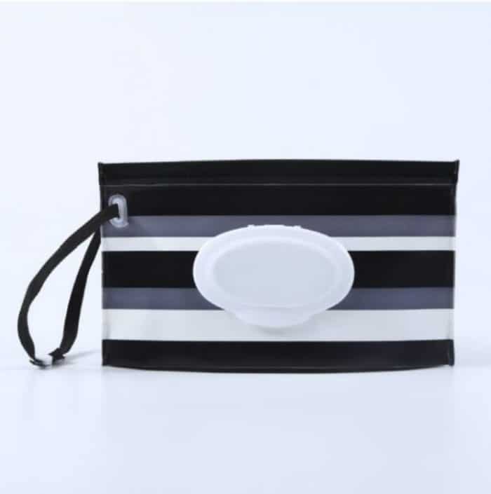 Baby-Feuchttücher, tragbare, abnehmbare Tasche, EVA-Flip-Hygienetücher-Tasche – Bild 2