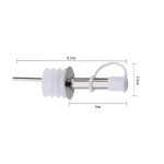 5 Stück Glasflaschenverschluss, Edelstahl-Ölstopfen, Silikonstopfen, White Hat Straight Mouth, White Hat Automatic Cap, Black Hat Straight Mouth, Black Hat Automatic Cap – Bild 2