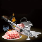 Legierung Edelstahl Haushalt Manuelle Dicke Einstellbare Fleisch Gemüse Slicer Fleisch Schneiden Maschine, Meat Slicing Machine