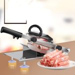 Legierung Edelstahl Haushalt Manuelle Dicke Einstellbare Fleisch Gemüse Slicer Fleisch Schneiden Maschine, Meat Slicing Machine – Bild 4