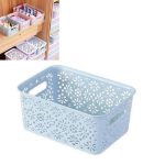 Desktop-Aufbewahrungsregal für Hautpflegeprodukte, Unterwäsche-Aufbewahrungsbox aus Kunststoff, S 23x16.5x10cm, L 34x23x10cm