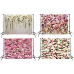 2,1 m x 1,5 m Blumenwandsimulation Rose Hochzeit Party Arrangement 3D Fotografie Hintergrundtuch, H1 Flower Wall, H2 Flower Wall, H3 Flower Wall, H4 Flower Wall – Bild 2