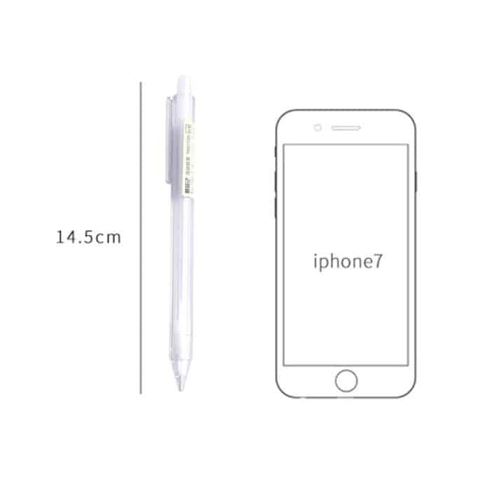 3 Stück Aktivitätsstift, gefrostet, transparent, sechseckiger Stift, Studentenbleistift, 0.5mm 2B – Bild 2