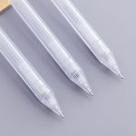 3 Stück Aktivitätsstift, gefrostet, transparent, sechseckiger Stift, Studentenbleistift, 0.5mm 2B – Bild 3