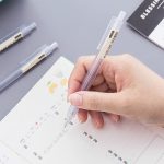 3 Stück Aktivitätsstift, gefrostet, transparent, sechseckiger Stift, Studentenbleistift, 0.5mm 2B – Bild 5