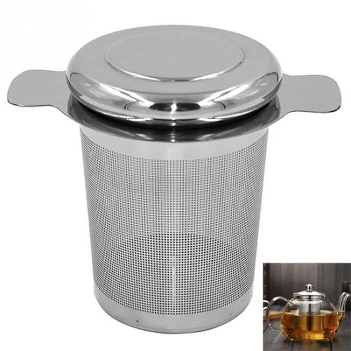TBD01926838.jpg Tee-Infuser Edelstahl mit Deckel als Auffangschale Teesieb – Bild 1