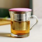 Tee-Infuser Edelstahl mit Deckel als Auffangschale Teesieb – Bild 7