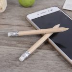 12 Stück spitzer Bleistift, runder Schreibstift aus Holz für Studenten, Schreibwaren mit Radiergummi, HB – Bild 4