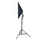Photo Studio Softbox-Kit (Lampenfassung mit vier Sockeln + Softbox mit 50 x 70 cm Blitzlicht + 2 m Lichtstativ), EU-Stecker – Bild 2