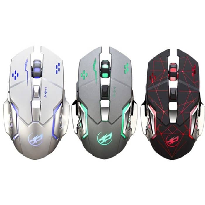 WARWOLF Q8 kabellose wiederaufladbare Maus, leuchtende Gaming-Maus – Bild 2