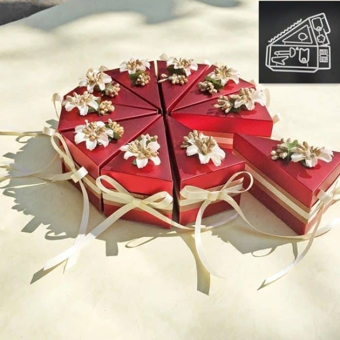 2 Sätze DIY Cake Box Dekorative Messerform für Clip Art geprägte dekorative Kunsthandwerk – Bild 1