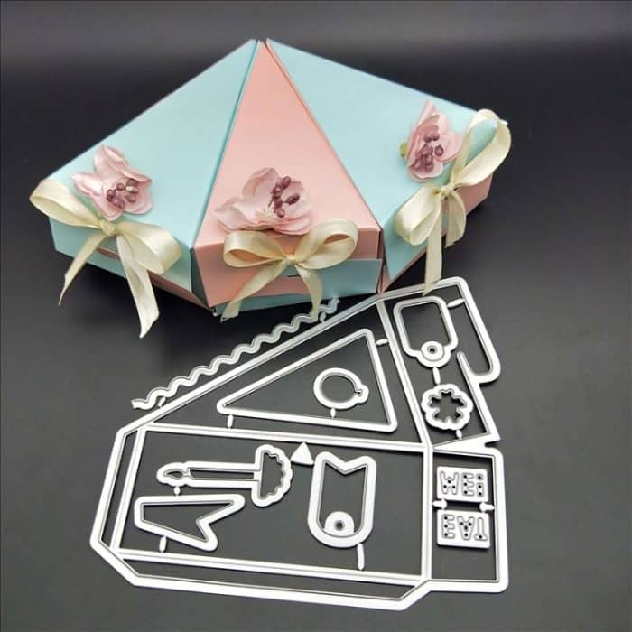 2 Sätze DIY Cake Box Dekorative Messerform für Clip Art geprägte dekorative Kunsthandwerk – Bild 3