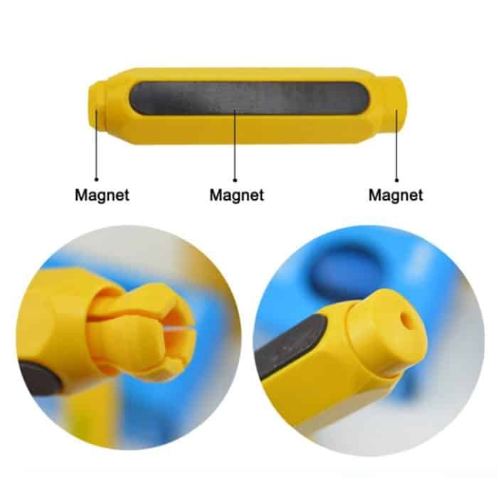 10 PCS Magnetic Chalk Holder Staubfreier Double Spring Chalk Pen Holder Kreideclip, Ramdom Color, automatisch anpassen – Bild 8