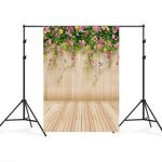1,5 mx 2,1 m Simulation Holzplanke Blumenwand Foto Requisiten Fotografie Hintergrund Stoff – Bild 2