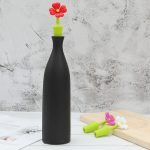 3 Stück kreativer Wein-Getränk-Konservierungsstopfen, Blumen-Silikon-Weinstopfen, 3 PCS Rose Stopper, 3 PCS Red Sun Flower Beer Stopper, 3 PCS Leaf Beer Stopper – Bild 6