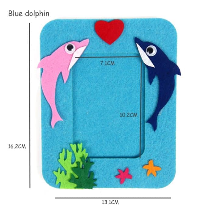 3 Stück Vliesstoff-Cartoon-Tier-Fotorahmen, Animal Photo Frame – Bild 3