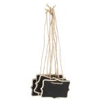 12 PCS Mini Blackboard Holz Message Board Tafel mit String Wedding Home Party Dekor – Bild 2