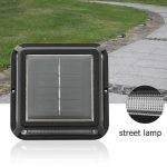 Wasserdicht 12 LED Solar Rasenlampe Garten Yard Zaun Weg Street Nachtlicht (warmes weißes Licht) – Bild 2