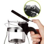 KAMJOVE Elegante Tassen-Teekanne aus hitzebeständigem Glas, TP-757 700ml, TP-757 With 2 Single Cups, TP-757 With 4 Single Cups – Bild 3