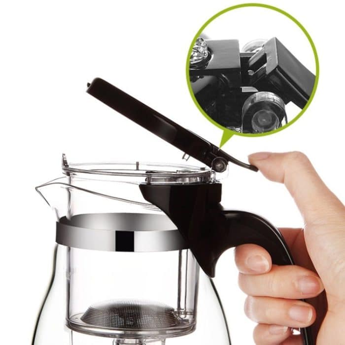 KAMJOVE Elegante Tassen-Teekanne aus hitzebeständigem Glas, TP-757 700ml, TP-757 With 2 Single Cups, TP-757 With 4 Single Cups – Bild 3