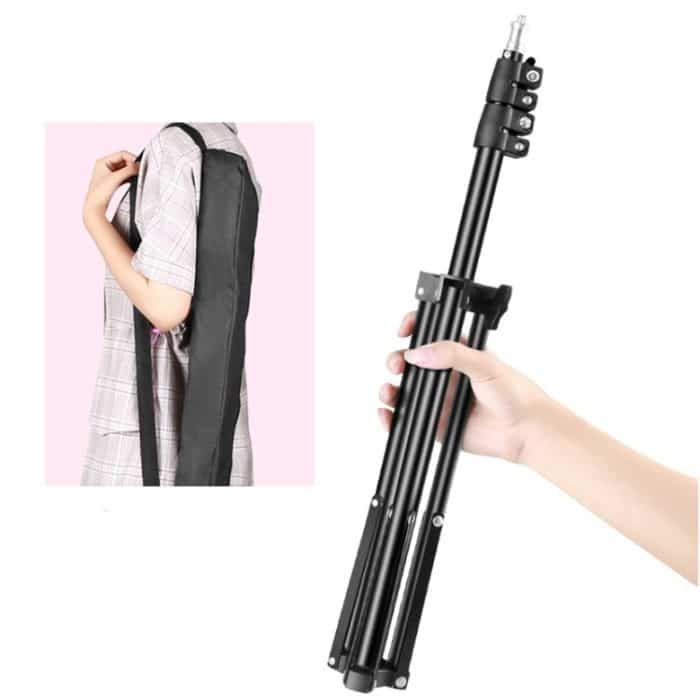 Dimmbare Farbtemperatur-LED-Ringfülllicht-Live-Übertragungsset, 14 inch+Phone Clip With 2.1m Tripod Mount, CN Plug, 14 inch+3 Phone Clips With 2.1m Tripod Mount, CN Plug, 14 inch+4 Phone Clips+Microphone Pole With 2.1m Tripod Mount, CN Plug... – Bild 5