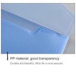 12 Stück A4 transparente Dokumententaschen aus Papier, Aktenordner, Schreibwaren, Schule, Büro, PP-Hülle – Bild 4