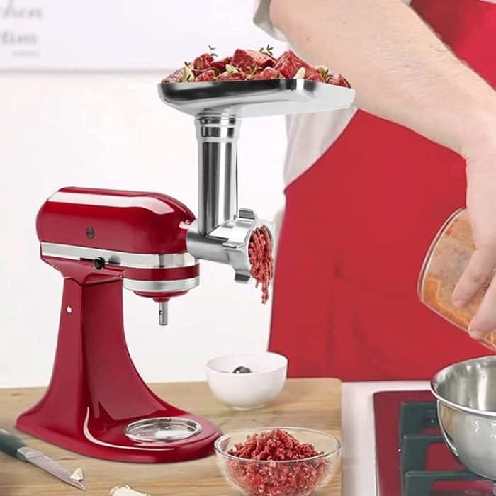 Für KitchenAid Home Fleischwölfe Herstellungszubehör Werkzeugset, KA Meat Grinder Pass – Bild 6