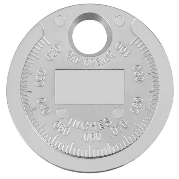 Metrische Zoll-Zündkerzenanzeige vom Münztyp 0,02-0,1 Zoll Zündkerzenabstand-Messwerkzeug – Bild 2