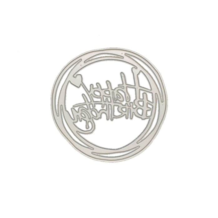 Runder alles Gute zum Geburtstag Messer Die DIY Clip Buch Album Grußkarte Machen Schablone – Bild 2