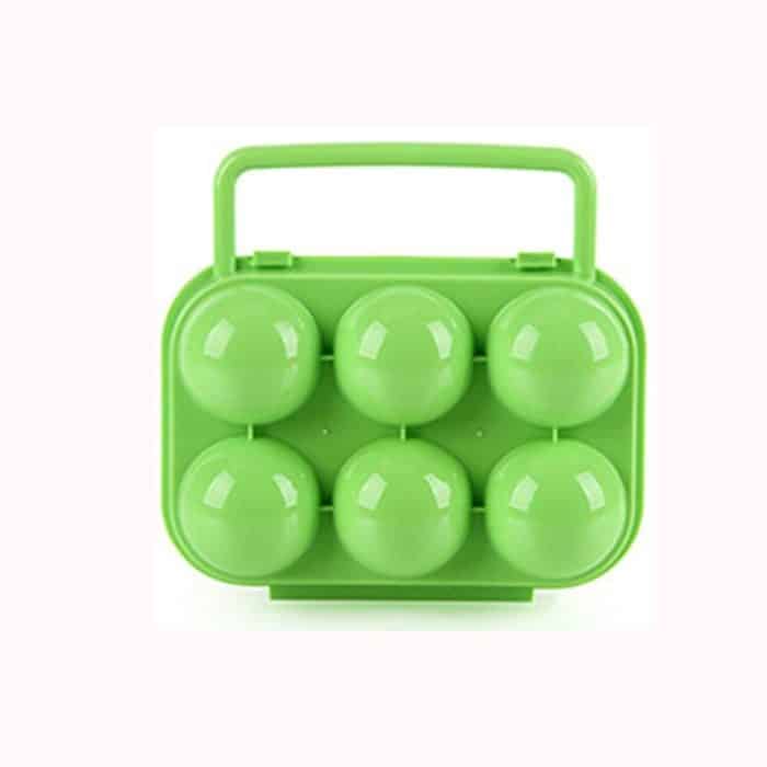 2 Stück tragbarer Griff für 6 Eier, Kunststoffbehälter, Eier-Aufbewahrungsbox, 6 Eggs Green, 6 Eggs Orange, 6 Eggs Blue – Bild 2