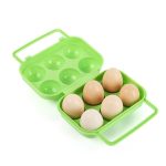 2 Stück tragbarer Griff für 6 Eier, Kunststoffbehälter, Eier-Aufbewahrungsbox, 6 Eggs Green, 6 Eggs Orange, 6 Eggs Blue – Bild 3