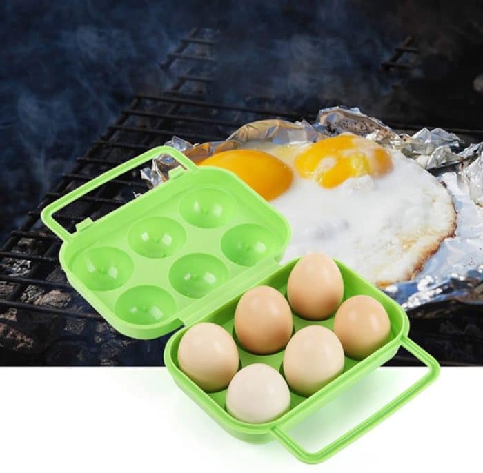 2 Stück tragbarer Griff für 6 Eier, Kunststoffbehälter, Eier-Aufbewahrungsbox, 6 Eggs Green, 6 Eggs Orange, 6 Eggs Blue – Bild 6