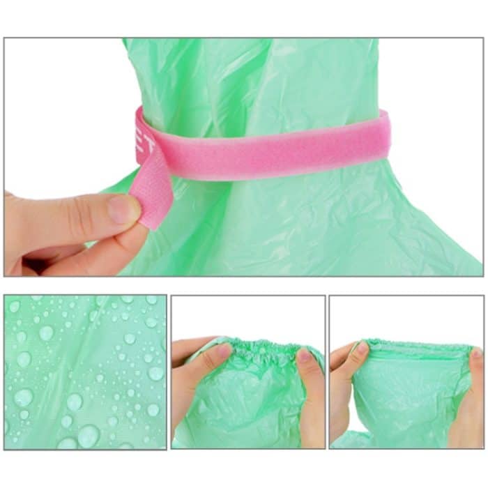 Rutschfester, wasserdichter, wiederverwendbarer Regenschuh- und Stiefelüberzug aus PVC mit hohem Rohr, S, M, L – Bild 4