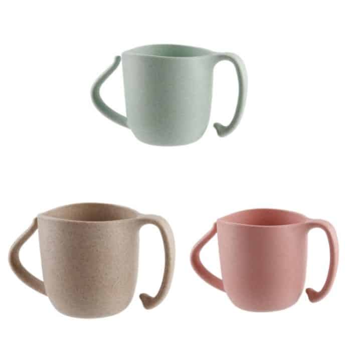 Kinder-Trinkbecher aus Weizenfaser, verbrühungshemmender Milchbecher, Anti-Scalding Milk Cup – Bild 3