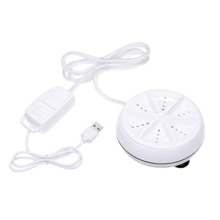 Tragbare Mini-Waschmaschine, Ultraschall-Turbinenkleidung, Mini-Waschmaschine mit USB-Kabel, praktisch für unterwegs, 3 in 1, 2 in 1